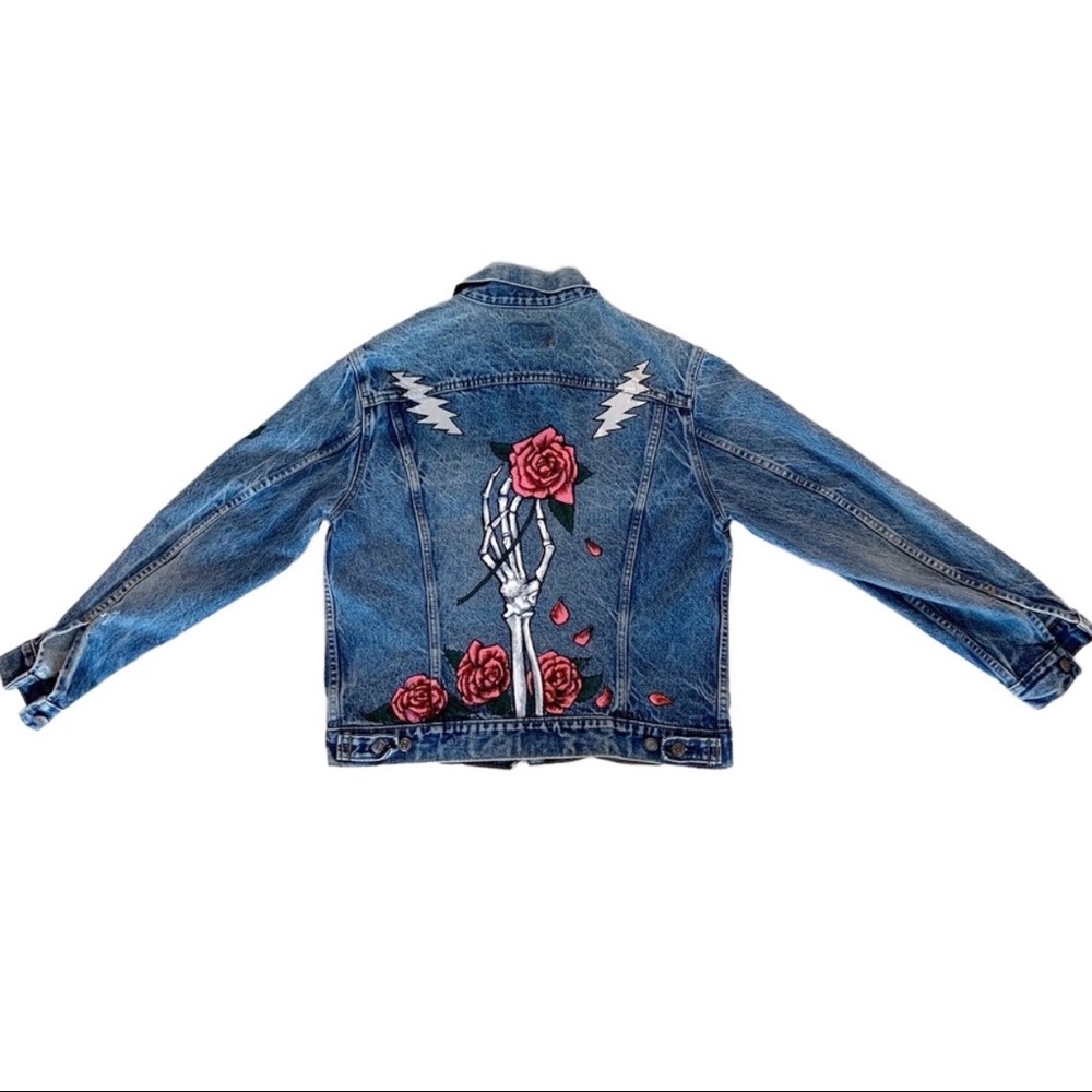 Vintage Levi's Hand Painted Grateful Dead Jacket - Picture 6 of 8